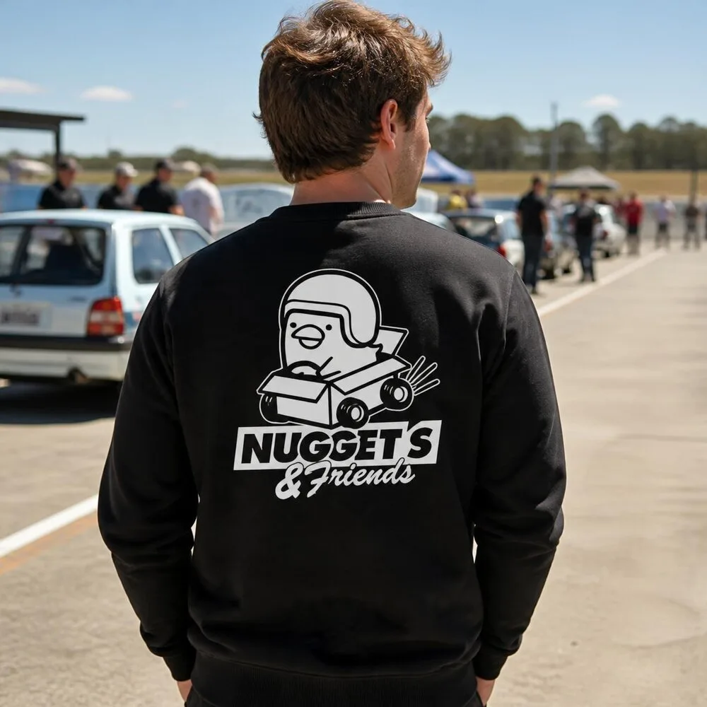Men's Jumper, back, with the Nuggets and Friends print