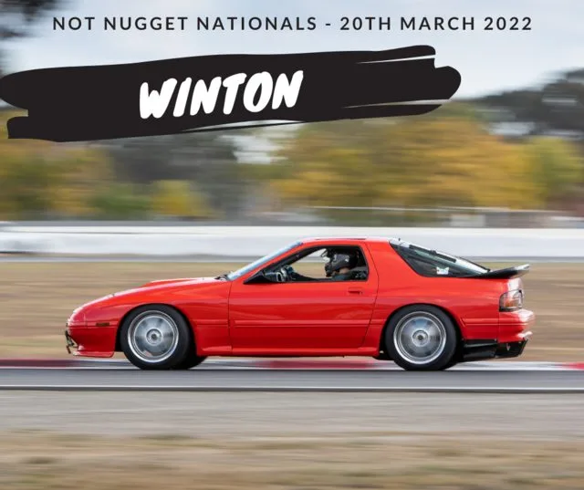Poster for 2022 Not Nugget Nationals (March) at Winton