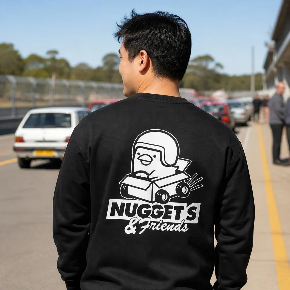 Men's Jumper, back, with the Nuggets and Friends print